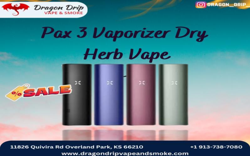 Pax 3 Vaporizer Dry Herb Vape is available in Overland Park, KS