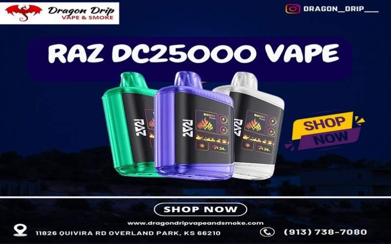 RAZ DC 25000 Vape available in Overland Park, KS.